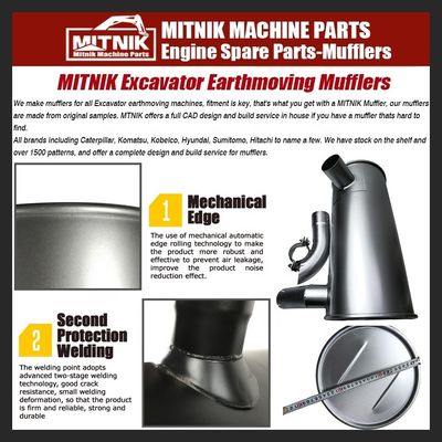 Excavator Accessory Engine Parts EC290BP Silencer with Drain Valve OEM