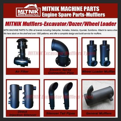 OEM Services Provided Excavator Spare Parts Silencer for Volvo E345B Exhaust Muffler
